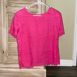 Pink J.crew blouse